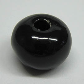 Keramikperle 16mm schwarz